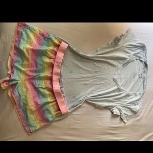 PINK victoria secret shorts and shirt